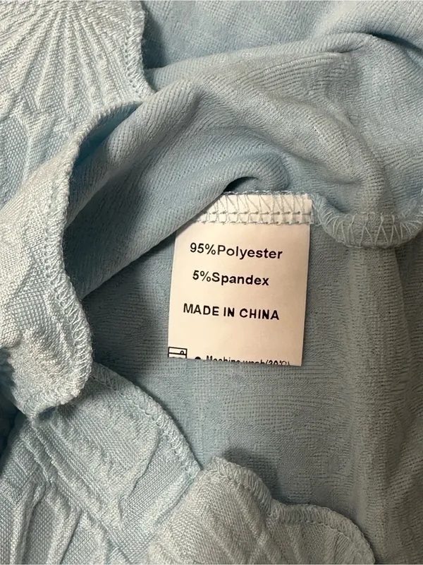 NILOINE Light Blue Textured Tank Top — Size L, New with Tag - Image 3