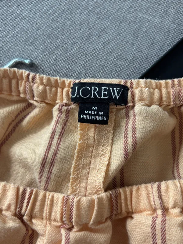 J.Crew Cosmo pant in striped Gramercy linen blend - Image 4