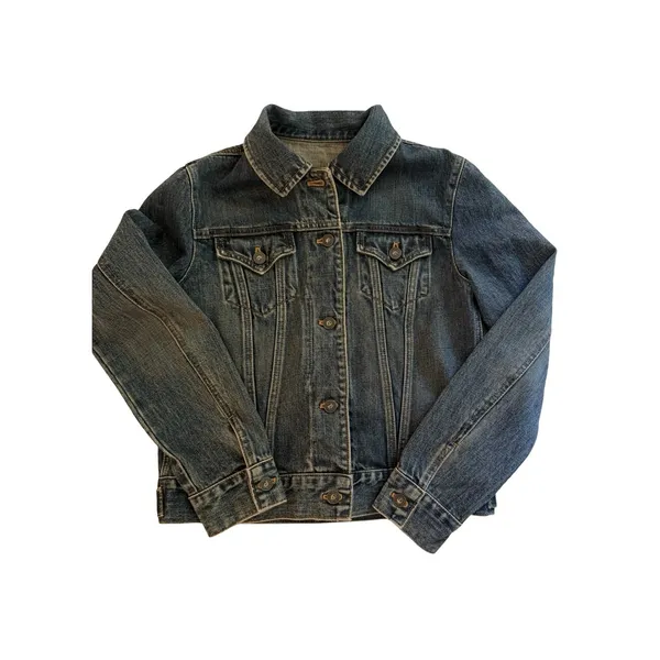 Vintage GAP Denim Jacket Womens Small Blue Jean Trucker 90s Made Phillipines - Image 2