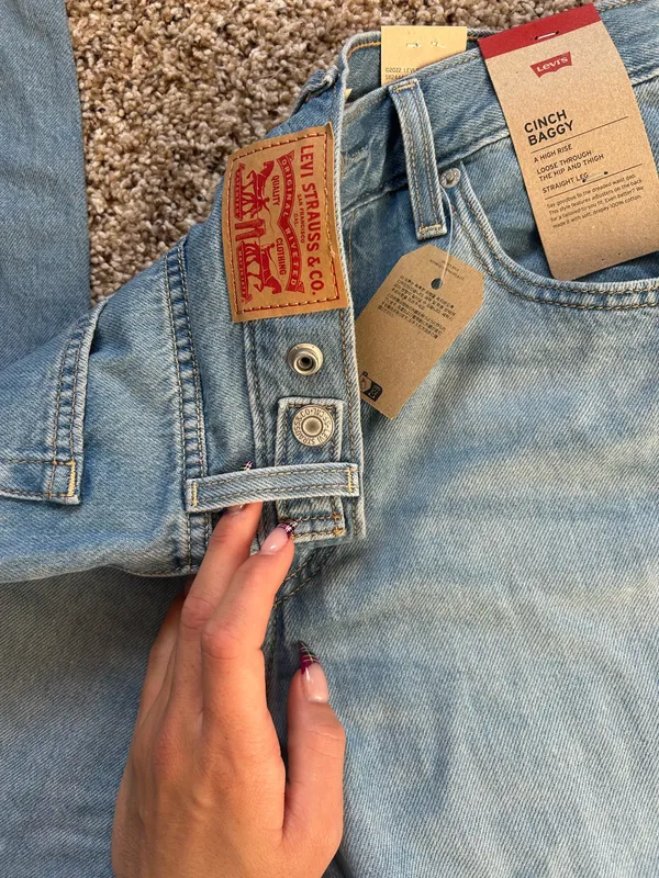 Levi's Cinch Baggy Jeans 26 Invested Indigo - Image 6