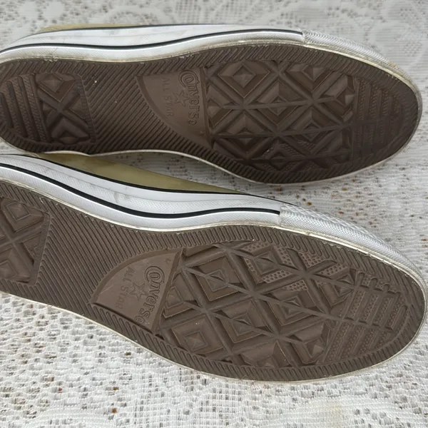 Converse plastic yellow clear low top all star shoes sneakers sz 7 - Image 6