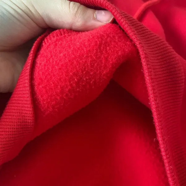 EUC | SHEIN women’s‎ red fleece lined cropped hoodie — large - Image 5