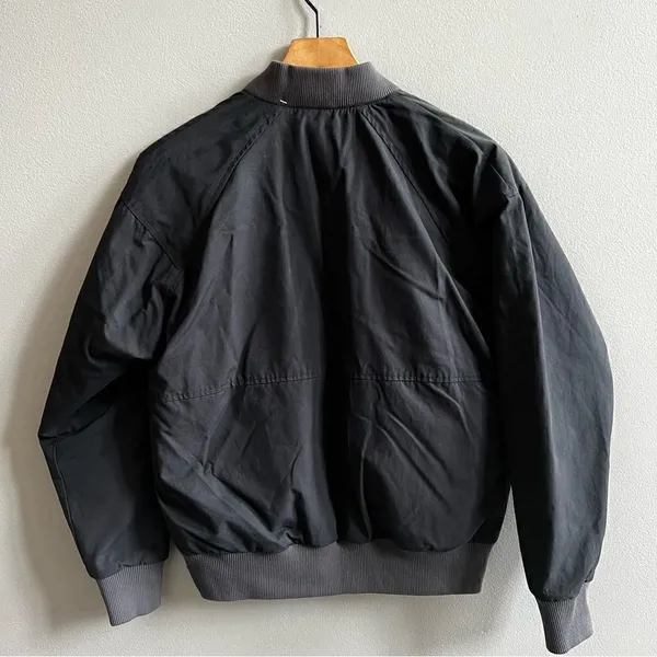 Merrell NWT Trailhead Insulated Reversible Bomber Jacket Size Small Black Grey - Image 2
