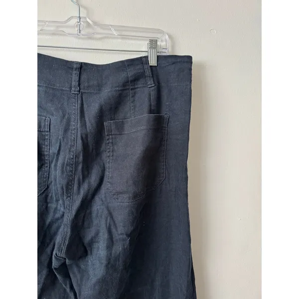 Anthropologie Maeve 31 The Colette Cropped Linen Wide-Leg Pants - Image 7