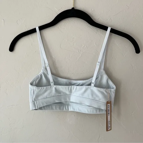 ❄️Skims Cotton (B17) Jersey Scoop Neck Bralette In Frost Xxs - Image 3