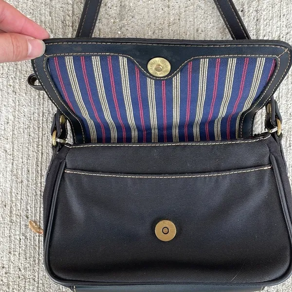 Etienne Aigner Mini Bag Shoulder Black Canvas - Image 5