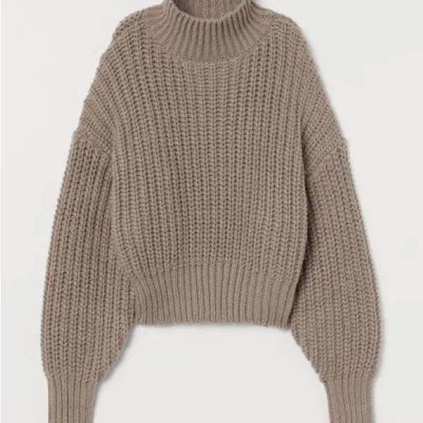 H&M Chunky Knit Turtleneck Boxy Sweater - Image 6