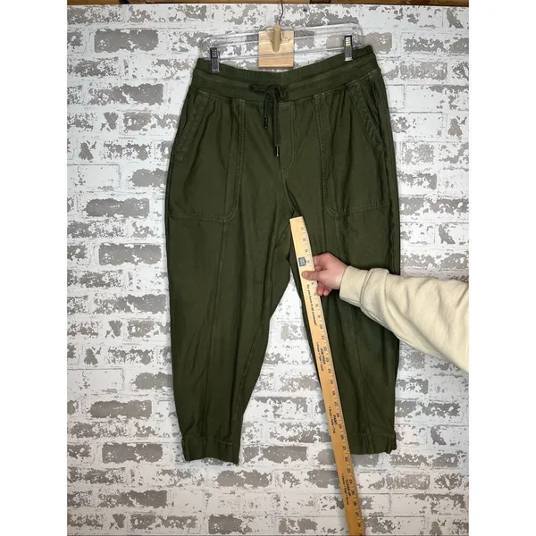 Athleta | women olive green joggers cotton blend - Image 10