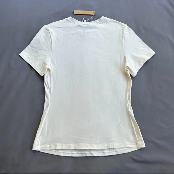 NWT SKIMS (B8) Cotton Jersey T-Shirt in Marble Size XXS - Image 4