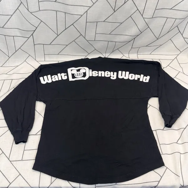 Walt Disney‎ World Spirit Jersey Adult XS Black Long Sleeve Crew Mickey Mouse - Image 15