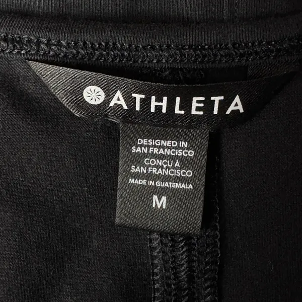 Athleta Medium Tank Top Top Stretch Scoop Neck Wicking Sleeveless Black Yoga - Image 5