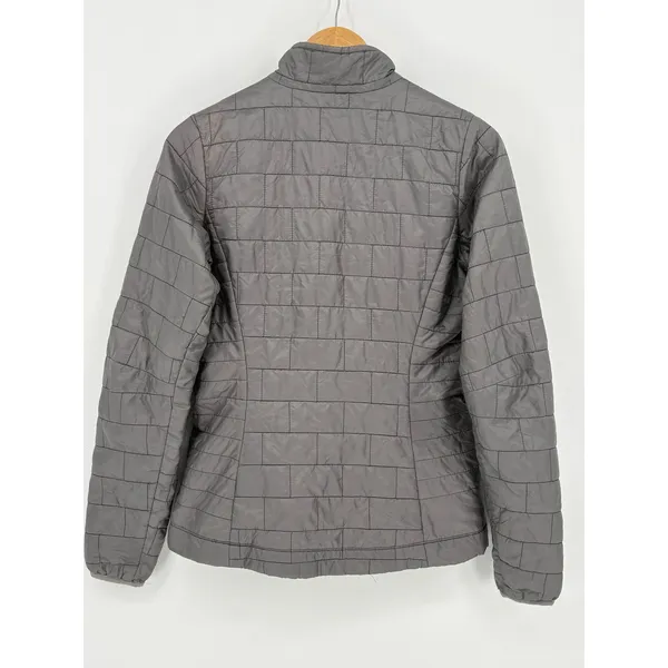 Patagonia Nano Puff Jacket Women Small Gray Quilted Primaloft Insulated Full Zip - Image 3