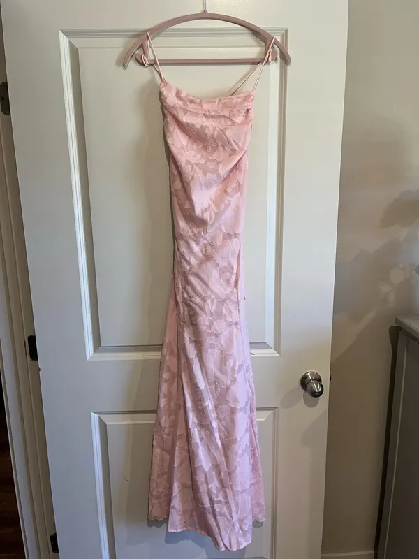 Pink bridesmaid dress Size L - Image 3