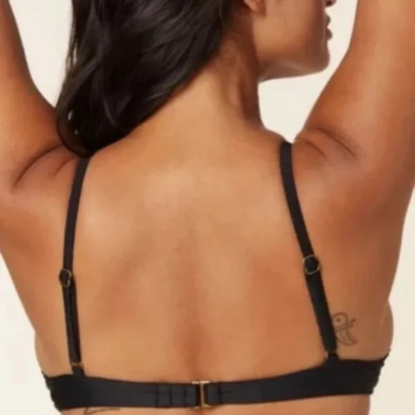 NWT Black The Sicily Swimsuit Top Size Large - Image 2