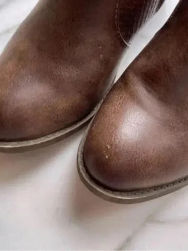 Jellypop Women's Sarin Brown Ankle Booties - Image 3