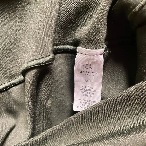 Offline by Aerie Olive Daze Green 7/8 Hi-Rise Leggings Women's Size Large - Image 7