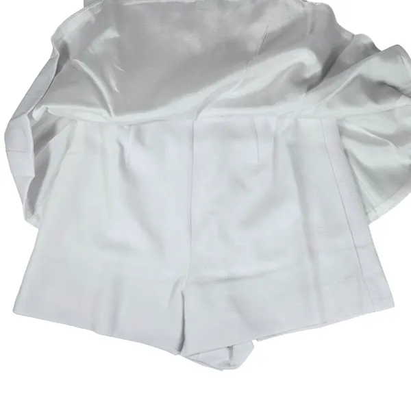 Lulus Where You Are White Strapless Romper Skort Y13152 Small NWT - Image 9