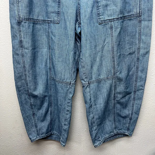 Universal Threads High Rise Easy Barrel Blue Jeans Womens 16 Ankle 100% Cotton - Image 3