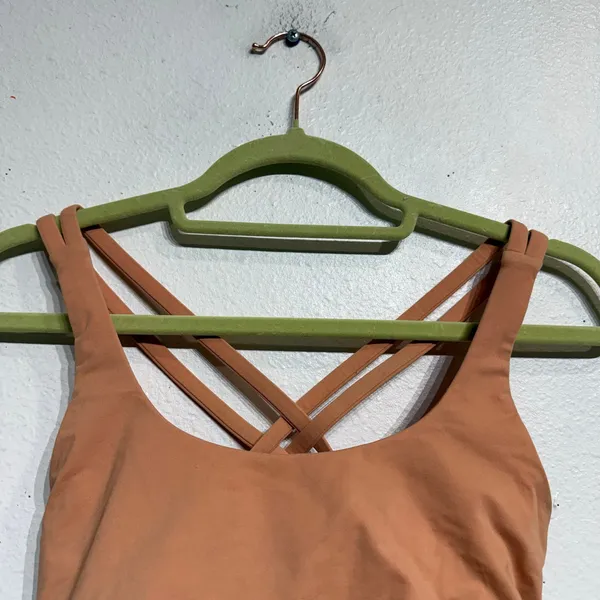 Lululemon Orange Energy Sports Bra Sz 6 - Image 3