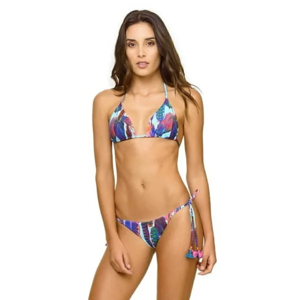 PILYQ Vida feather teeny string bikini set. New - Image 4