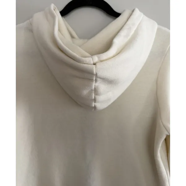 Aviator Nation‎ 5 Stripe Zip Hoodie Vintage White/White Neon Size XS - Image 4
