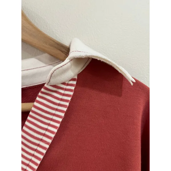 Altar'd State Colorblock Rugby Stripe‎ Oversized Pullover Top Size XS - Image 6