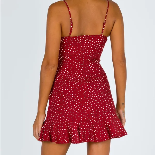 Princess Polly Caesura Mini Dress in Wine Size 2 New with tag - Image 3