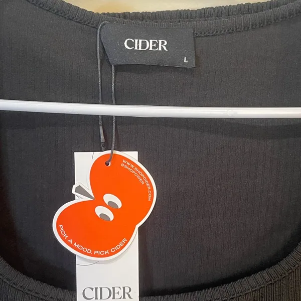 Cider 2 Piece Loungewear Wide Leg Ribbed Pants Short Sleeve‎ Bodysuit - Image 6