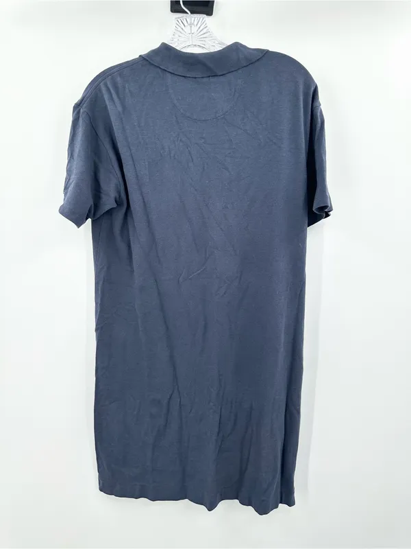 Faherty Women's Navy Blue Sunwashed Pique‎ Polo Dress Size Small - Image 3