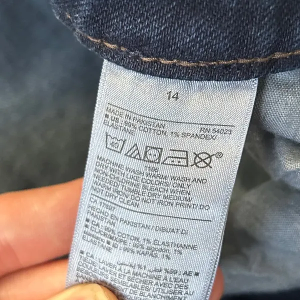 Old Navy High Rise Slim Pockets Jean Denim Mini Skirt 14 - Image 3