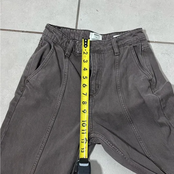 Cotton On Women Seam Wide Leg Dark Brown‎ Baggy Jeans Size 26 - Image 11
