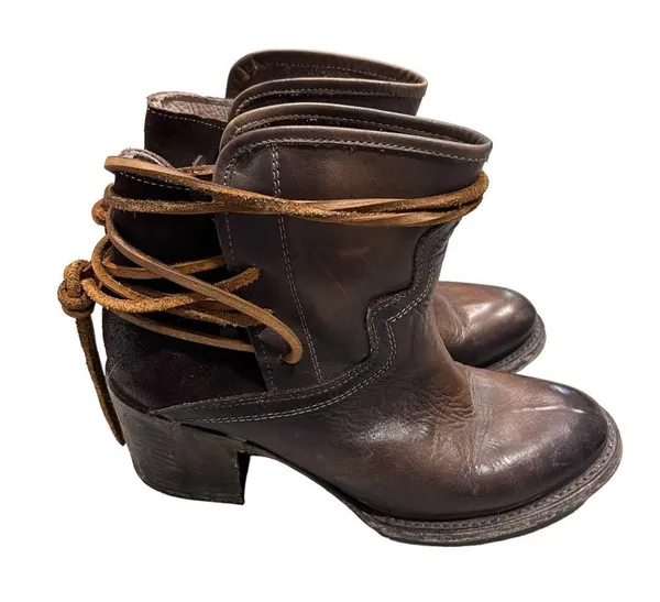 Freebird Casey Distressed Brown Booties - Image 3