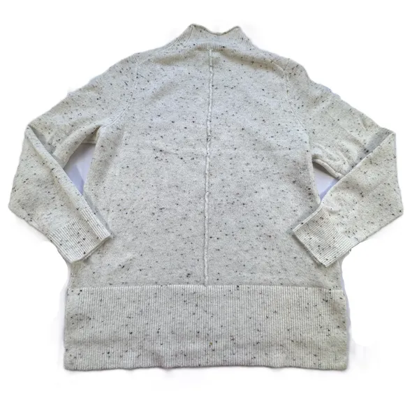 LOFT Mock Neck Flecked Confetti Sweater Womens Large Cream Cozy Pullover NWT - Image 12