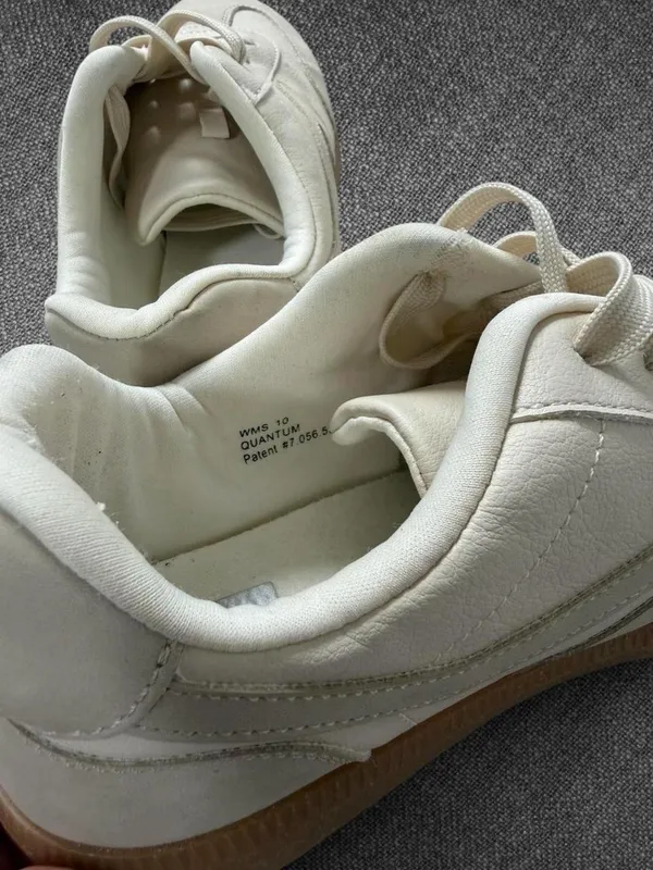 Cream Retro Gum Sole Casual Sneakers Size 10 - Image 5