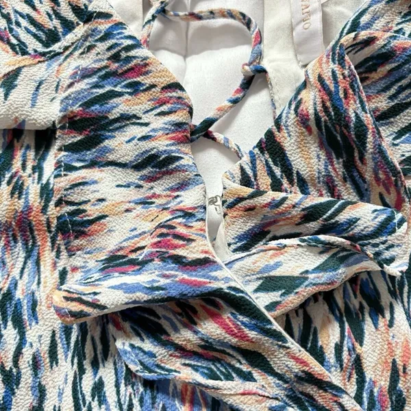 Olivaceous Mini Dress Womens Size Medium‎ Ruffle Bohemian Milkmaid Coquette - Image 5