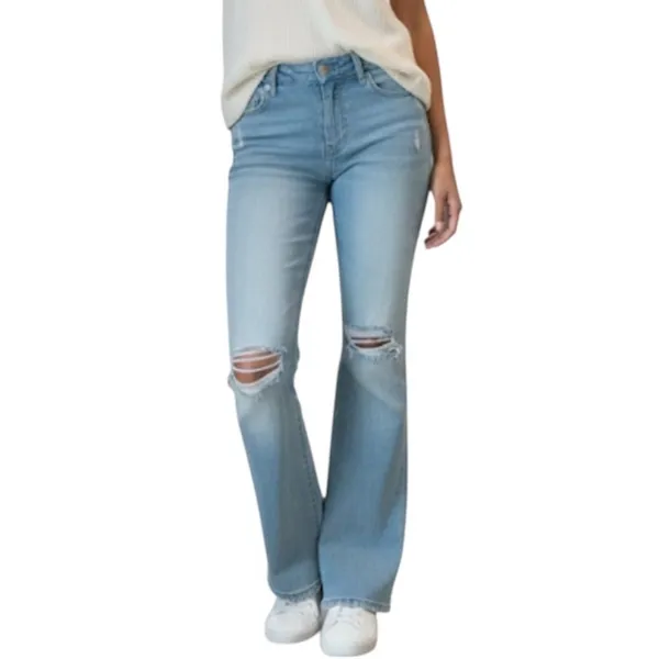 Aeropostale Flex Effects Callie Flare Distressed Jeans - Size 10 - Image 15