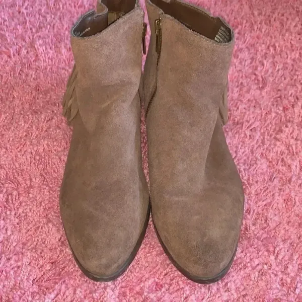 Steve Madden Fringe Brown Booties Size 7.5 - Image 2