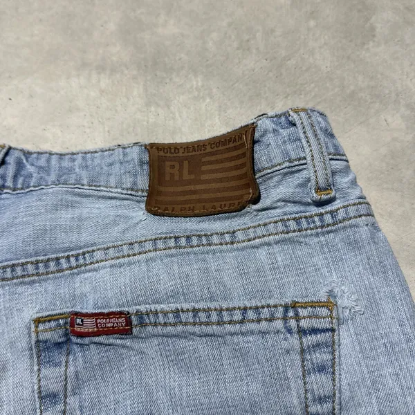 Ralph Lauren Jean Shorts Women's SZ 12 5" Saturday Denim Vintage 90s Y2K Retro - Image 4