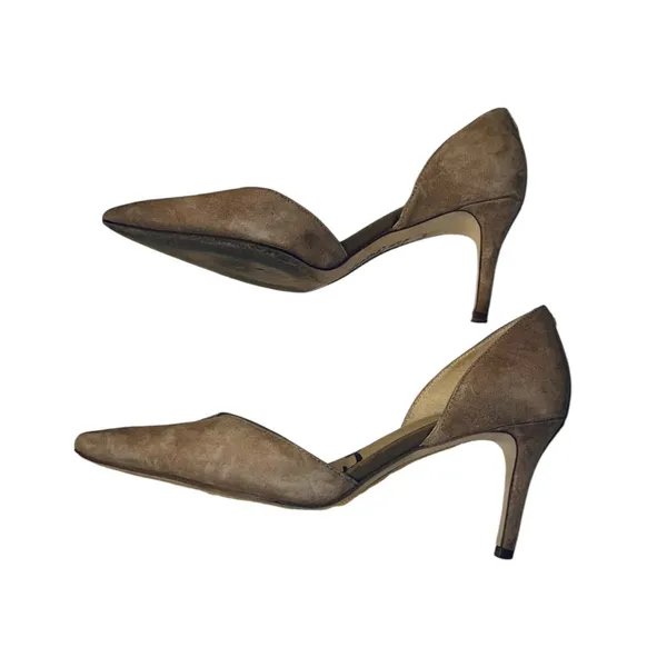 Sam Edelman Oatmeal Suede Telsa Heels - Image 5