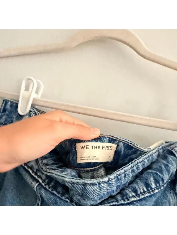 We The Free Stephie Denim Skort in Bella Blue - Image 10