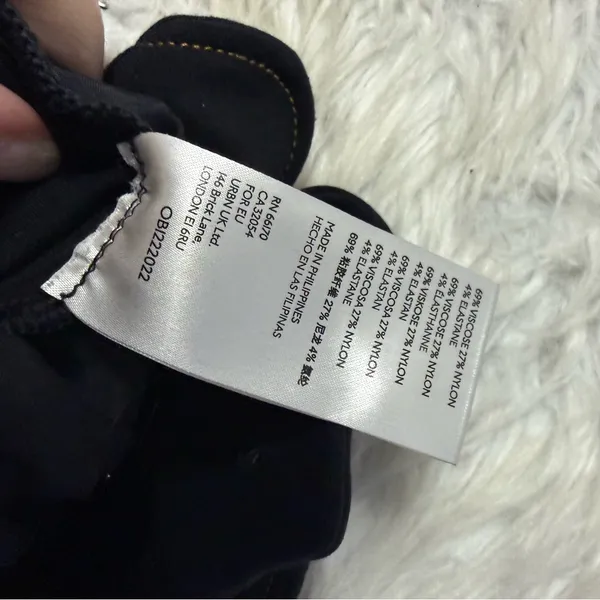 Maeve by Anthropologie Black Tie Waist Pants Size 4 Contrast Stitching - Image 5