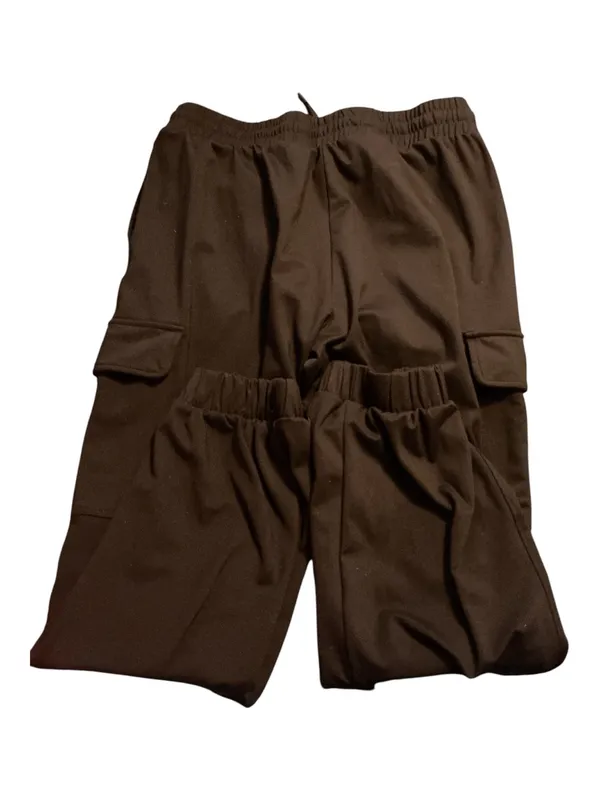 Yogalicious Lux Aviator Jogger Pants Cargo Pockets Brown Size Largem - Image 2