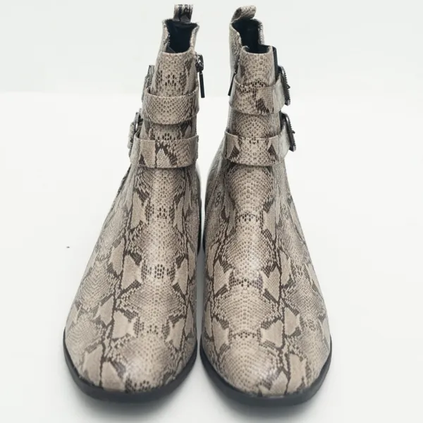 Kenneth Cole Reaction. Snake Skin Print Chelsea‎ Boot. - Image 4