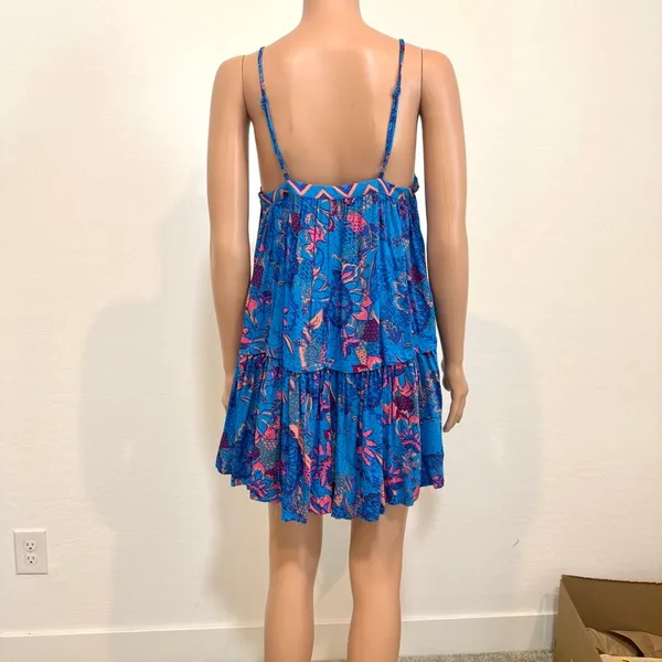 Intimately Free People XS boho floral mini slip dress D3 3590 - Image 8