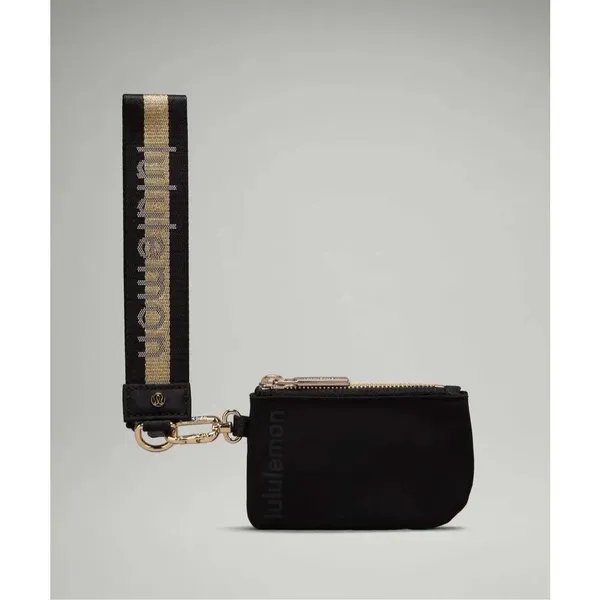✨Lululemon Dual Pouch Wristlet Black / Gold / Grey✨ - Image 5