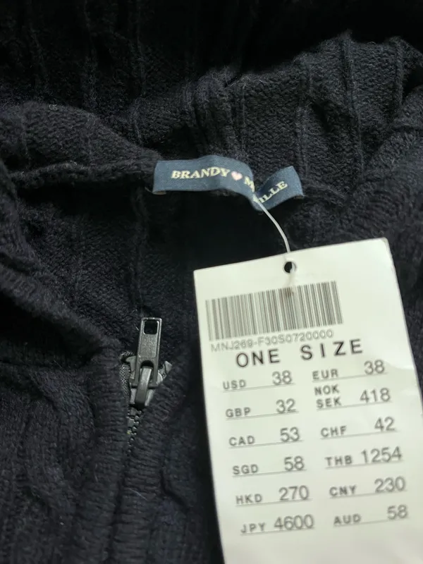 Brandy Melville Knit Sweater Navy - Image 2