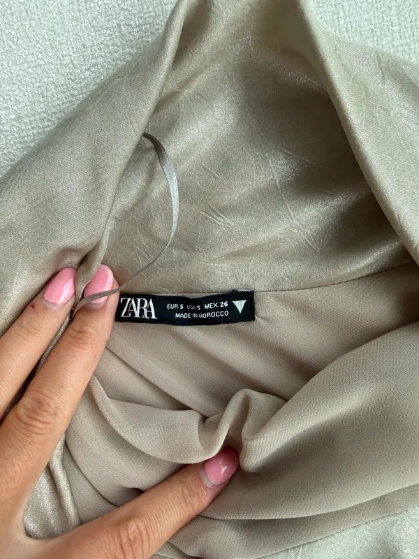 ZARA Cowl Neck Mini Dress - Image 4