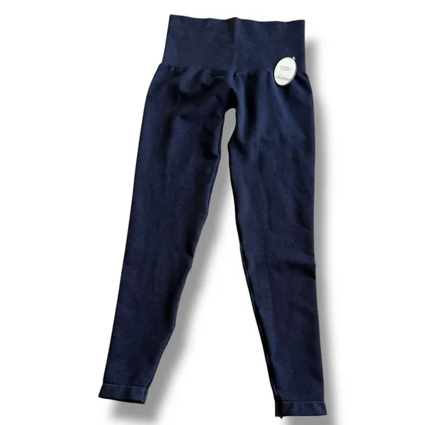 Soma‎ Slimming Denim Blue High Waist Leggings XS NWT Shaping Tummy Control NEW - Image 5