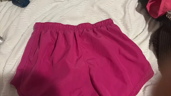 Nike Women’s Pink Shorts Running Dri-Fit - Image 2