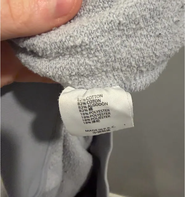 Brandy Melville Fleece Lined Quarter Zip Pullover Grey - Image 5